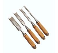 Carpentry Chisel Professional Joinery Half Gouge Flat Woodworking Sculpture Tool Wood Carving Chisels Set Woodcut Carving(Vanadium Steel-Flat)