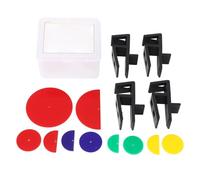 Carpentry Jigs Set Multifunctional Woodworking Tool Toe Kicking Ceiling Scribe Kit for Cabinet Installation Furniture Fitting Made of ABS Material Includes 4 Clips 5 Semi Circular