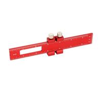 Carpentry Measuring Ruler with Aluminum Alloy Body, Red C