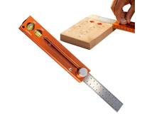 Carpentry Ruler,Precision Magnetic Measuring Tool | Leveling Depth Gauge For Carpentry | For Carpenters, Carpenters, Construction, Home, Cabinets, Floor And