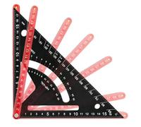 Carpentry Square - Joiner's Tool | Combination Square Aluminium Alloy Triangle Ruler Double Scale for Layout, Home Reform, Hobbies Construction