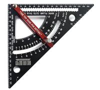 Carpentry Triangle Ruler Carpenter Square Rafter Framing Square 7in Layout Tool Aluminium Woodworking Measurement Tool Adjustable Angles Measuring Tool for Woodworking