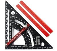 Carpentry Triangle Ruler Carpenter Square Rafter Framing Square 7in Layout Tool Aluminium Woodworking Measurement Tool Adjustable Angles Measuring Tool for Woodworking