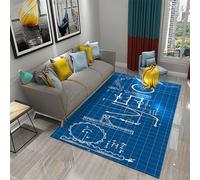 Carpet 3D Mathematical Formula Washable Rug，Soft Non-Slip Rug For Bedroom Living Room Hallway Dining Room Office Dorm Room,Child Pet Friendly 60 X 120 Cm, Stain Resistant Easy Clean -208004610354