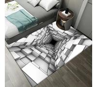 Carpet 3D Three-Dimensional Geometric Stereoscopic Abyss Vision Washable Rug，Soft Non-Slip Rug For Bedroom Living Room Hallway Dining Room Office Dorm Room,Child Pet Friendly 60 X 90 Cm / 23.6" X -4K0