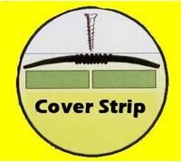 Carpet and Vinyl Metal Floor Edging - Carpet Cover Strip Silver 900mm