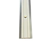 Carpet and Vinyl Metal Floor Edging - Vinyl Cover Strip Silver 900mm