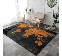 Carpet Bedroom Ancient World Map Print Living Room Rug Decoration Grey Non-slip Area RugFloor Rugs Washable Non-Slip Breathable For Living Room Bedroom Home Decor