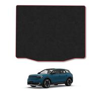 Carpet Boot Liner Compatible With Ford Explorer (2024-) Red Trim Carpet Tailored Fit 550Gsm Protector Boot Mat Anti-Slip Durable Water-Resistant Easy Clean Custom Fit Dog Friendly