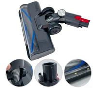 Carpet Brush Assembly with Roller and LED Light for P9 Cordless Vacuum Cleaner,Hardwood Floor and Carpet Cleaning Head, Black