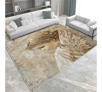 Carpet Cameo Angel Girl Living Room Rugs Large 120 x 170cm Home Decor Flannel Area Rugs Bedroom Coffee Table Bedside Mat Large Rug Anti Slip Washable