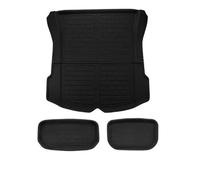 Carpet Car Floor Mat Full Coverage Car Floor Mats For Tesla For Model 3 2017 2018 2019 2020 LHD All Weather Carpet Mat Boot Liner Trunk Pad Backrest All Weather Floor Pads(SET 5)