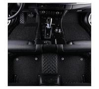 Carpet Car Mats Customized Double Layer Car Floor Mat Carpet Suitable For Hyundai For Genesis For Coupe 2009-2016 Set Interior Accessories Car Floor Mat Set(Black)