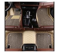 Carpet Car Mats Two Layers Customized Style 3D Car Floor Mats For BMW For 7 Series For F01 2008-2015 Mat Set Interior Accessories Car Floor Mat Set(Beige gray)