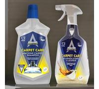 Carpet Cleaner Bundle: 1 x 1liter Astonish Specialist Carpet Care Machine Carpet Shampoo And 1 x 750ml Astonish Specialist Carpet & Upholstery Tough Stains Remover Spray(1750ml)