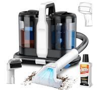 Carpet Cleaner, Portable Spot Cleaner 600W, Pro 18Kpa Upholstery Cleaner to Remove Spills & Pet Messes, Carpet Stain Remover for Carpets, Upholstery, Stairs, Car & Sofa Cleaner, 250ml Solution