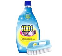 Carpet Cleaner Shampoo - 1001 Carpet & Rug Stain Remover Hand Shampoo Concentrate with Scrubbing Brush | Gentle on Upholstery, Rugs & Carpets | 500ml