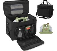 Carpet Cleaner Storage Bag, Sturdy Nylon Organizer Case with Adjustable Shoulder Strap for Steam Cleaner Accessesories and Tools, Portable Travel Carry Bag for Home Cleaning
