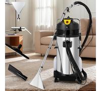 Carpet Cleaning Machine - 40L/11Gal, 3-in-1 Portable Extractor with Floor Brush, Vacuum and Deep Cleaning for Hotels and Dry Cleaners
