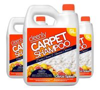 Carpet Cleaning Shampoo Odour Remover Citrus Fragrance 3 x 5L cleenly Orange One Size