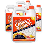 Carpet Cleaning Shampoo Odour Remover Citrus Fragrance 4 x 5L cleenly Orange One Size