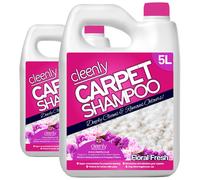 Carpet Cleaning Shampoo Odour Remover Floral Fragrance 2 x 5L cleenly Pink One Size