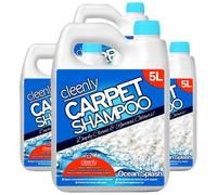 Carpet Cleaning Shampoo Odour Remover Ocean Fragrance 4 x 5L cleenly Blue One Size