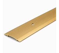 Carpet Cover Transition Strips, 37mm Wide Gold Floor Threshold Seam Protector, Metal Doorway Bridge for Room Transitions and Edge Coverage (3, Gold Transition Strip)