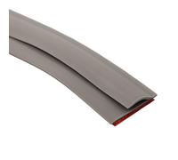 Carpet Edge Strip Floor Transition Trim for Seamless Carpet-to-Tile or Carpet-to-Laminate Join, 1m x 3cm TPE Threshold Strip, Grey or Brown(Grey 1m)