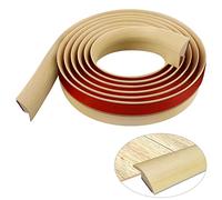 Carpet Edge Strip Self Adhesive Floor Transition Strips PVC Door Threshold Strips Carpet Door Strips Edging Strip for Carpet Threshold Transition Height below 5mm (3m, Maple Wood Grain)
