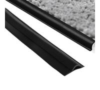 Carpet Edge Trim Strip Flexible Carpet transition strip to Stop Fraying Self-Adhesive Heavy-Duty Carpet Binding Tape Rug Edge Protector for Home, Hallway, Stair & Office Carpet Edges (Black, 2 Meter)