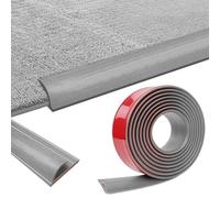 Carpet Edging Trim Strip, PVC Floor Transition Strip, Transition Strip from Carpet to Wooden Floor, Edging Strip Self-Adhesive for Doormat/Carpet