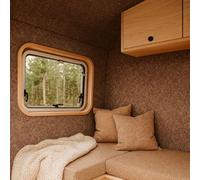 Carpet Felt, R-Pet ECO Felt for Motorhome Construction, Insulation and Trim of Car, Camper, Van and Much More Optionally Self-Adhesive and Not Self-Adhesive (Walnut - Not Self-Adhesive)