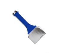 Carpet Fitting Bolster Chisel for Stair Carpet Installation - 90mm Wide Round Head, Forged Chrome-Plated Steel Blade, Shock-Absorbing Non-Slip Han