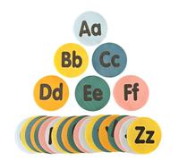 Carpet Floor Dots for Classroom Rug, Carpet Dots with Alphabet A-Z, 4 Inch Circle Spot Carpet Markers for Classroom Teachers Preschool Kindergarten(26pcs)