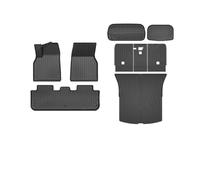 Carpet Floor Mats For Tesla For Model For Y For Juniper 2025 TPE Floor Mats & Cargo Liner Split Design All-Weather Waterproof Trunk Pad Floor Protection(Y Trunk Floor 9Pc)