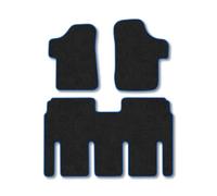 Carpet Floor Mats for the Mercedes Vito (2003-2014) [Only suitable for Dualiner models] - Custom Van Accessory Tailored fit, Granulated Anti-Slip Layer & Blue Binding