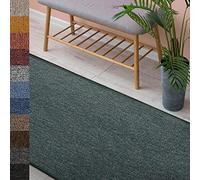 Carpet Floor Runner London, Living Room Runner Rug for Hallway, Kitchen and Bedroom, Durable and Easy to Clean Carpet Floor Mat (80 x 250 cm, Green 95)