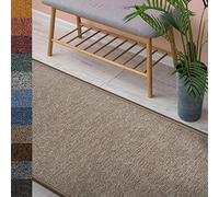 Carpet Floor Runner London, Living Room Runner Rug for Hallway, Kitchen and Bedroom, Durable and Easy to Clean Carpet Floor Mat (80 x 100 cm, Beige 70)