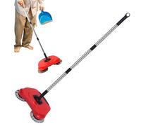 Carpet Floor Sweeper Manual, Carpet Sweeper Cleaner, Non Electric Pet Hair Broom - Floor Cleaning Tools, Adjustable Handle Sweeper for Hardwood Surfaces, Wood Floors, Laminate