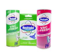 Carpet Freshener Shake and Vac Neutradol - Long Lasting Vacuum Freshener & Odour Neutraliser - Super Fresh Carpet Powder Pink Eliminates Tough Odours from Carpets, Rugs & Upholstery