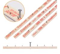 Carpet Gripper Rods 24Pcs Pre-Nailed Wood Strips with Dual Purpose Pins for Underlay Flooring Novecrafto Natural One Size