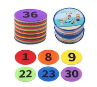 Carpet Markers with Numbers 1-36 for Classroom Teachers and Kids, 36 Pack 4" Floor Dots Rug Circles Marker Spot for Elementary Preschool Kindergarten