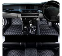 Carpet Mat Liners Car Floor Mats For A4 B8 8K 2008~2016 Luxury Leather Mat Carpet Rug Durable Pad Set Auto Interior Parts(RHD Black Black)