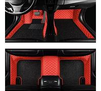 Carpet Mat Liners For Toyota For RAV4 For Rav 4 IV XA40 Car Floor Mats 2018 2017 2016 2015 2014 2013 Leather Rugs(Red black double layer)