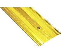 Carpet Metal Cover Trim Door BAR Grip Edging Threshold Brass/Silver (Extra Wide Cover, Gold/Brass)