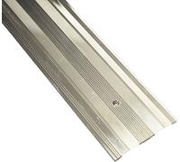 Carpet Metal Cover Trim Door BAR Grip Edging Threshold Brass/Silver (Extra Wide Cover, Silver)