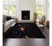 Carpet Modern Short Pile Living Room Rug with 3D Geometric Elite Dangerous Effect (ED 01,160x240cm)