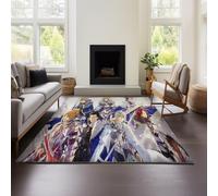 Carpet Modern Short Pile Living Room Rug with 3D Geometric FateGrand Order Effect (FateGrand 02,100x120cm)