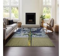 Carpet Modern Short Pile Living Room Rug with 3D Geometric FateStay Night Effect (FN 01,100x150cm)